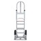 Vestil Silver Aluminum P-Handle Hand Truck With Hard Rubber Wheels APHT-500A-HR - alternate 2